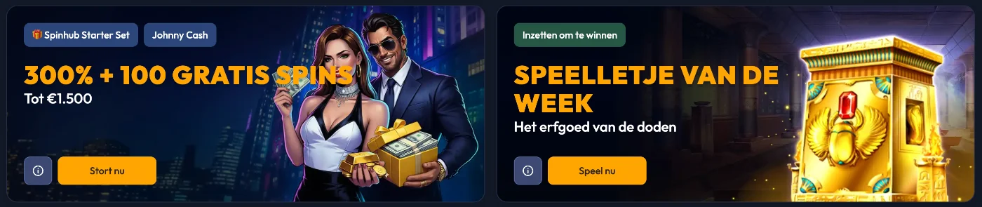 Spinhub Casino promoties en exclusieve welkomstbonussen voor spelers